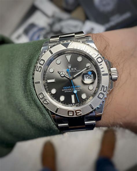 2023 rolex yacht master rhodium dial|yacht master 40 rolex.